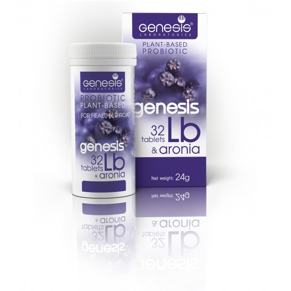 Genesis LB Aronia Probiotic for a healthy throat - 32 tablets